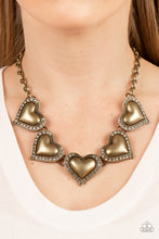 Load image into Gallery viewer, Kindred Hearts - Brass Necklace - Paparazzi Jewelry
