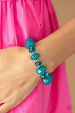 Load image into Gallery viewer, Keep GLOWING Forward - Blue Bracelet - Paparazzi Jewelry

