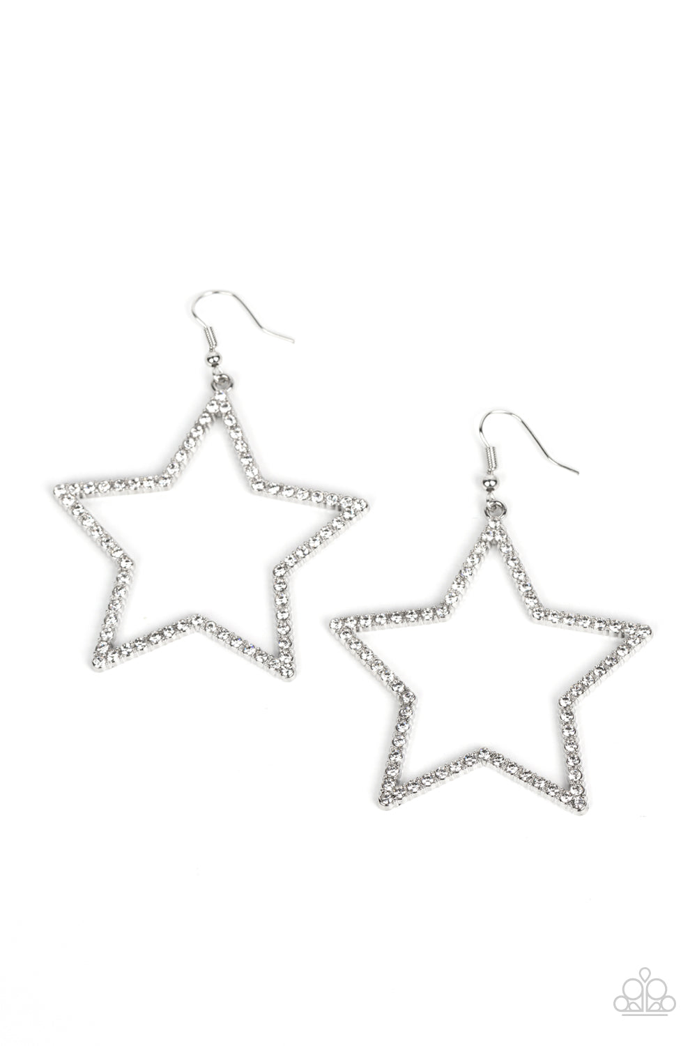 paparazzi-accessories-supernova-sparkle-white-earrings