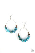 Load image into Gallery viewer, paparazzi-accessories-hawaiian-kiss-blue-earrings
