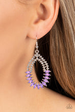 Load image into Gallery viewer, Lucid Luster - Purple Earrings - Paparazzi Jewelry

