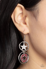 Load image into Gallery viewer, Liberty and SPARKLE for All - Red Earrings - Paparazzi Jewelry

