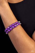 Load image into Gallery viewer, Two by Two Twinkle - Purple Bracelet - Paparazzi Jewelry
