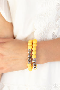 Dip and Dive - Yellow Bracelet - Paparazzi Jewelry