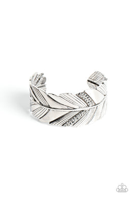 paparazzi-accessories-party-fowl-silver-bracelet