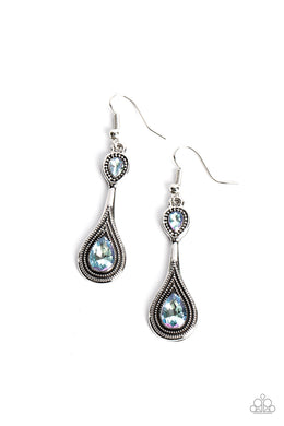 paparazzi-accessories-dazzling-droplets-blue-earrings