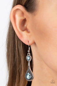 Dazzling Droplets - Blue Earrings - Paparazzi Jewelry