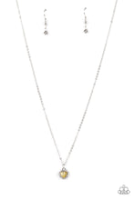 Load image into Gallery viewer, paparazzi-accessories-a-little-lovestruck-yellow-necklace
