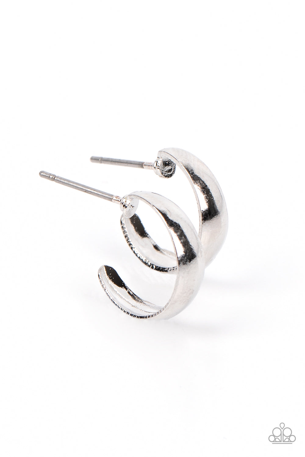 paparazzi-accessories-mini-magic-silver-earrings