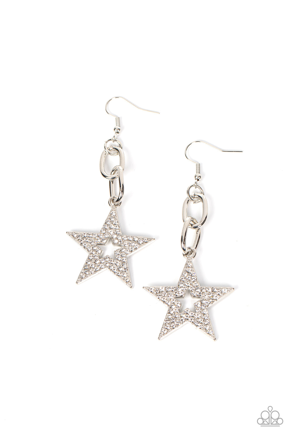 paparazzi-accessories-cosmic-celebrity-white-earrings