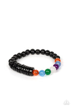 Load image into Gallery viewer, paparazzi-accessories-tropical-kaleidoscope-black-bracelet
