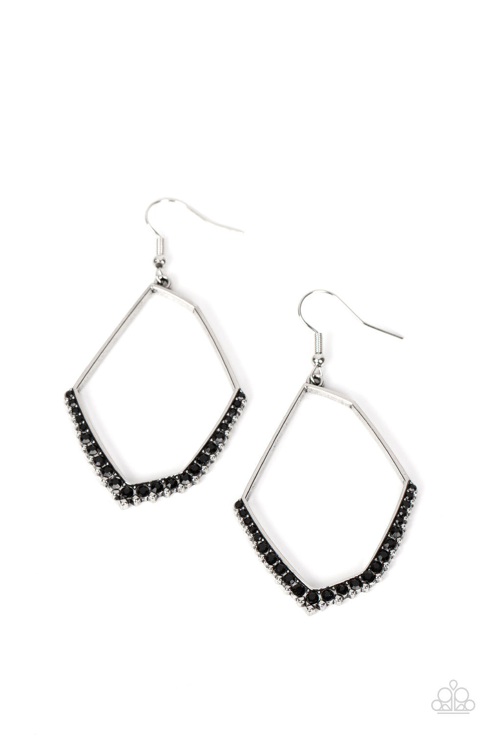 paparazzi-accessories-bent-on-success-black-earrings