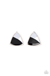 paparazzi-accessories-kaleidoscopic-collision-black-post earrings