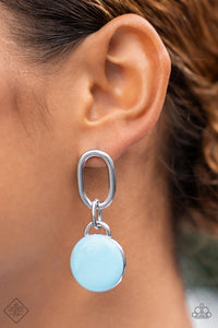 Drop a TINT - Blue Post Earrings - Paparazzi Jewelry