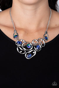 Warp Speed - Blue Necklace - Paparazzi Jewelry