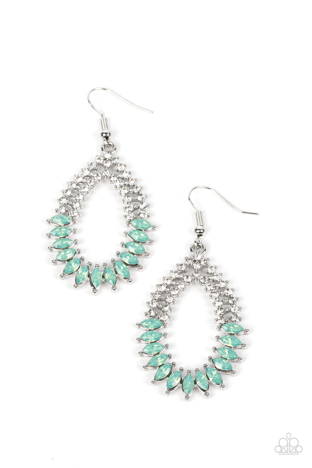 paparazzi-accessories-lucid-luster-green-earrings