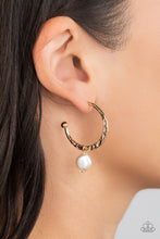 Load image into Gallery viewer, GLAM Overboard - Gold Earrings - Paparazzi Jewelry
