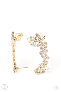 paparazzi-accessories-astronomical-allure-gold-post earrings