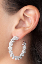Load image into Gallery viewer, Yacht Royale - White Earrings - Paparazzi Jewelry
