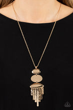Load image into Gallery viewer, After the ARTIFACT - Gold Necklace - Paparazzi Jewelry
