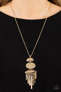 After the ARTIFACT - Gold Necklace - Paparazzi Jewelry