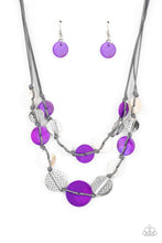 Load image into Gallery viewer, paparazzi-accessories-barefoot-beaches-purple-necklace
