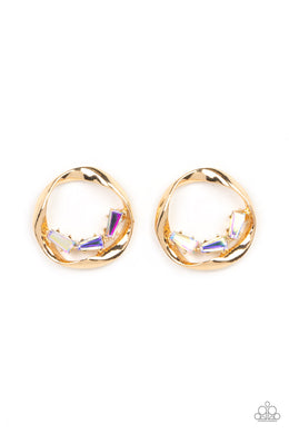 paparazzi-accessories-imperfect-illumination-multi-post earrings