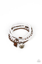 Load image into Gallery viewer, paparazzi-accessories-epic-escapade-white-bracelet
