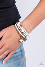 Load image into Gallery viewer, Epic Escapade - White Bracelet - Paparazzi Jewelry

