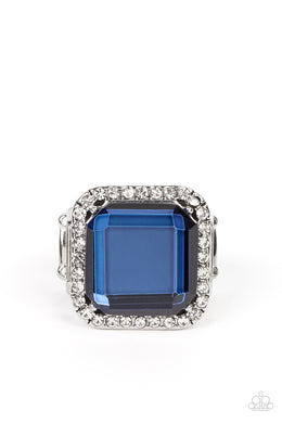 paparazzi-accessories-slow-burn-blue-ring