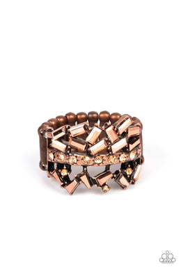 paparazzi-accessories-scattered-sensation-copper-ring