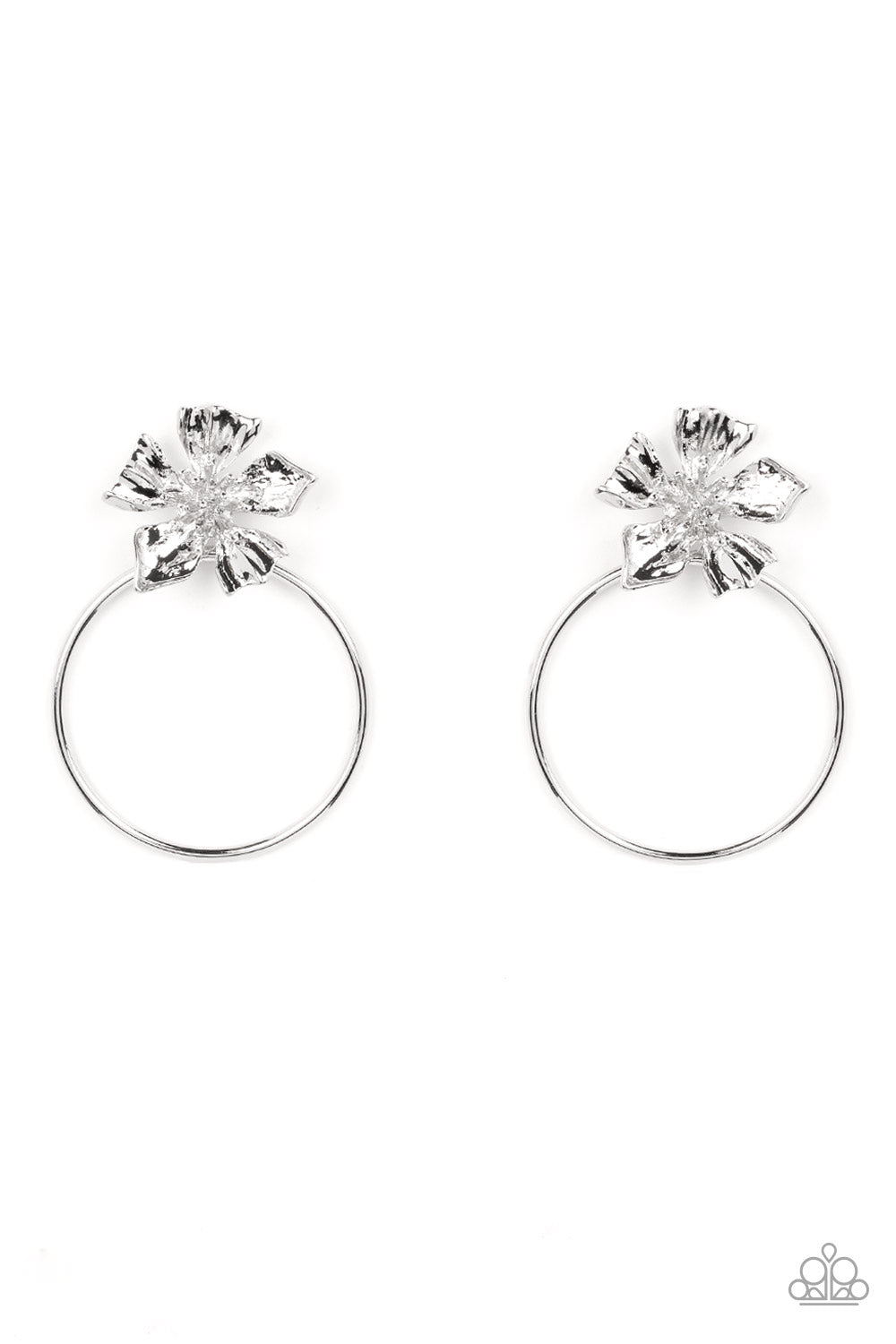 paparazzi-accessories-buttercup-bliss-silver-post earrings