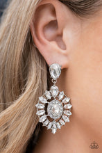 Load image into Gallery viewer, My Good LUXE Charm - White Post Earrings - Paparazzi Jewelry
