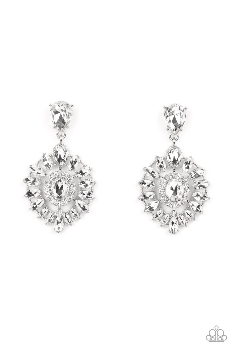 paparazzi-accessories-my-good-luxe-charm-white-post earrings