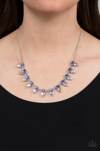 Razor-Sharp Refinement - Blue Necklace - Paparazzi Jewelry