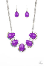 Load image into Gallery viewer, paparazzi-accessories-ethereal-exaggerations-purple-necklace
