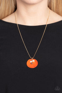 Beach House Harmony - Orange Necklace - Paparazzi Jewelry