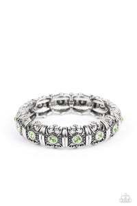 paparazzi-accessories-ageless-glow-green-bracelet