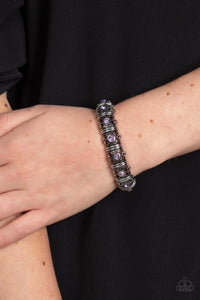 Ageless Glow - Purple Bracelet - Paparazzi Jewelry