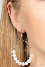 Load image into Gallery viewer, Catch a Breeze - White Earrings - Paparazzi Jewelry
