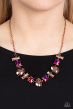 Load image into Gallery viewer, Interstellar Ice - Copper Necklace - Paparazzi Jewelry
