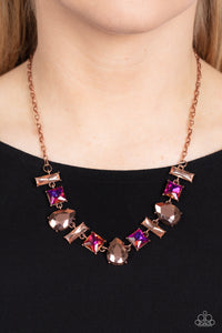 Interstellar Ice - Copper Necklace - Paparazzi Jewelry