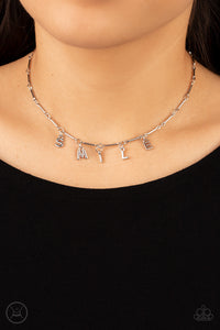 Say My Name - Silver Necklace - Paparazzi Jewelry