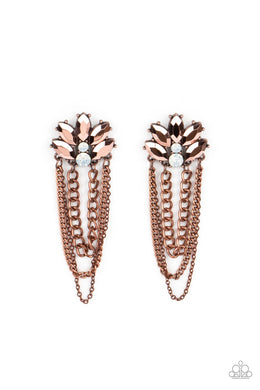 paparazzi-accessories-reach-for-the-skyscrapers-copper-post earrings