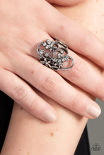 Load image into Gallery viewer, Flirtatiously Flowering - White Ring - Paparazzi Jewelry

