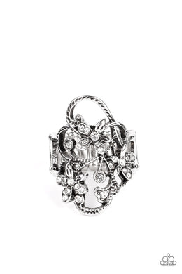 paparazzi-accessories-flirtatiously-flowering-white-ring
