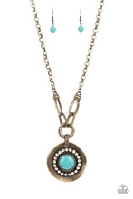 Load image into Gallery viewer, paparazzi-accessories-badlands-treasure-hunt-brass-necklace
