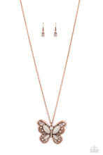 Load image into Gallery viewer, paparazzi-accessories-wings-of-whimsy-copper-necklace
