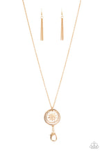 Load image into Gallery viewer, paparazzi-accessories-cretian-crest-gold-lanyard
