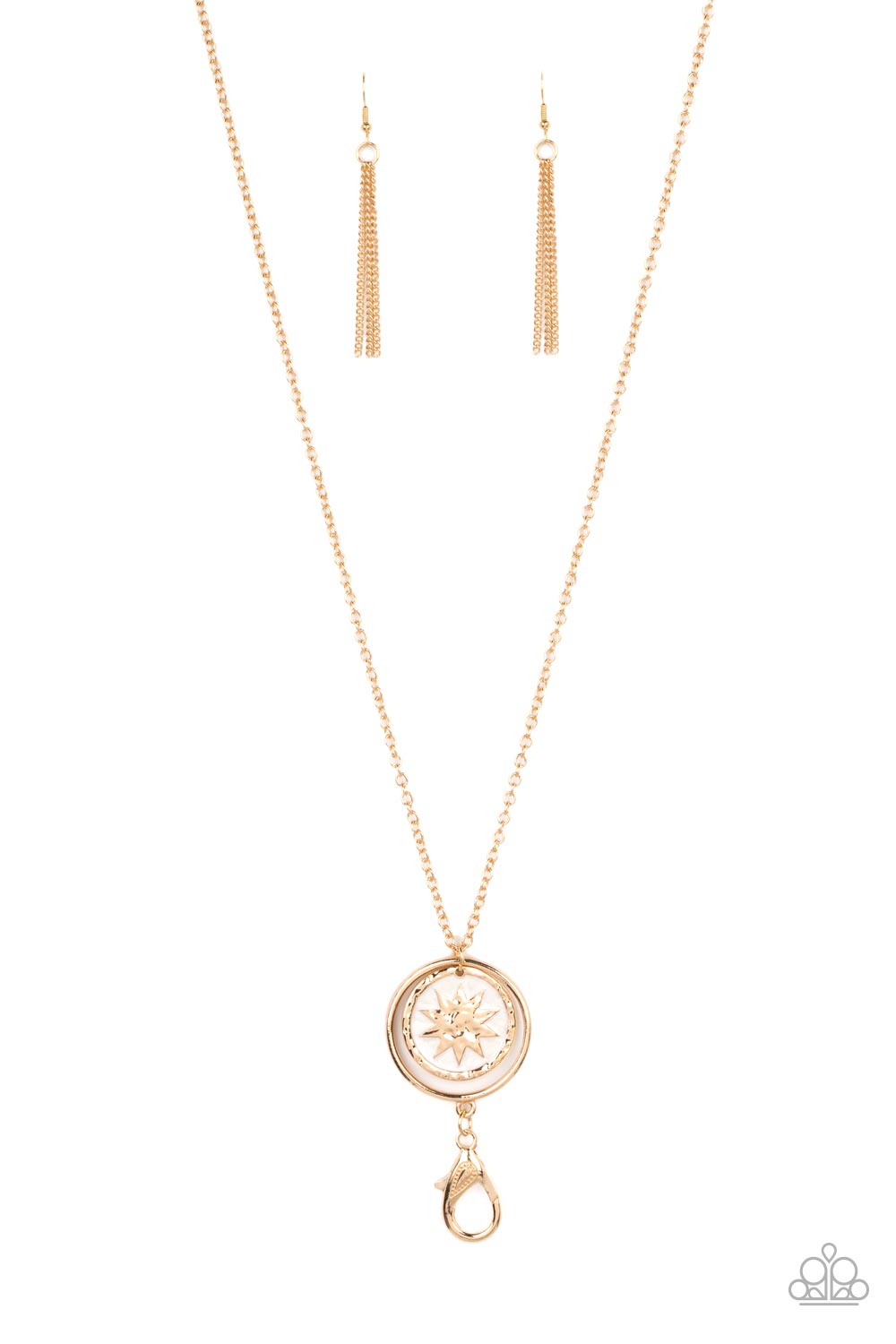 paparazzi-accessories-cretian-crest-gold-lanyard